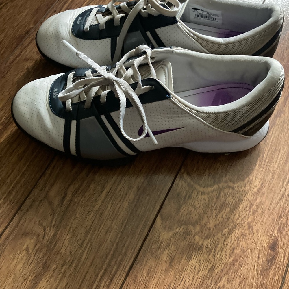 Nike White and Black Athletic Shoes